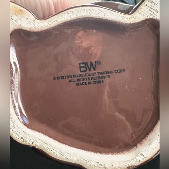 Boston Warehouse Vintage Brown Cat Treat Jar - Picture 5 of 5